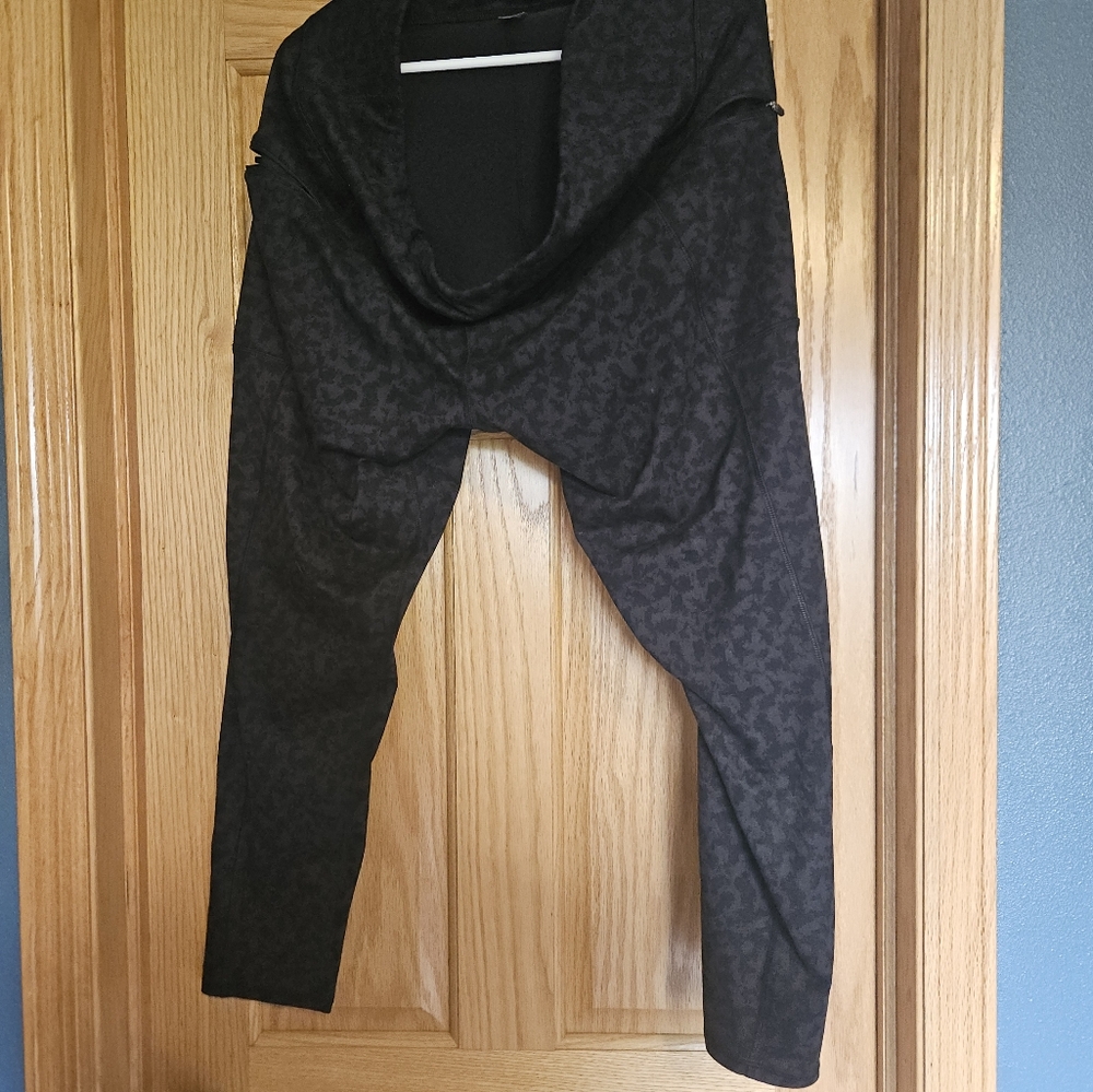 Maurices Black Animal Print Leggings XXL